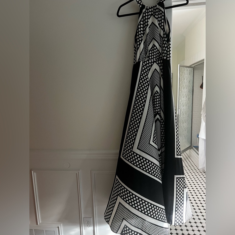 Eliza J Print Crêpe de Chine A-Line Maxi Dress | Nordstrom - Picture 2 of 5